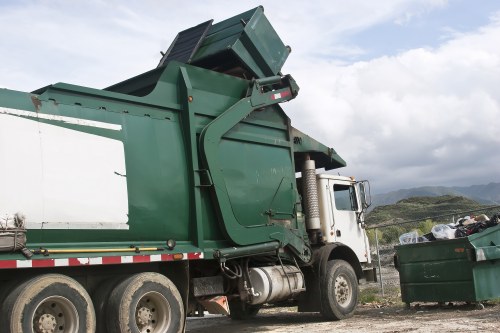 Commercial waste removal team at Maida Vale facility