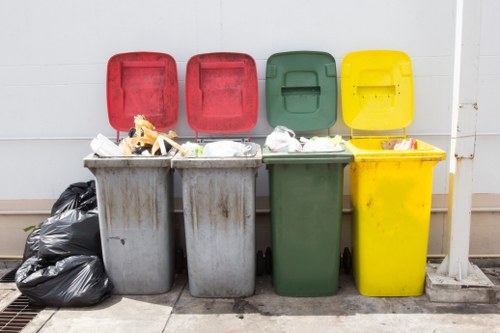 Satisfied business clients with waste removal services
