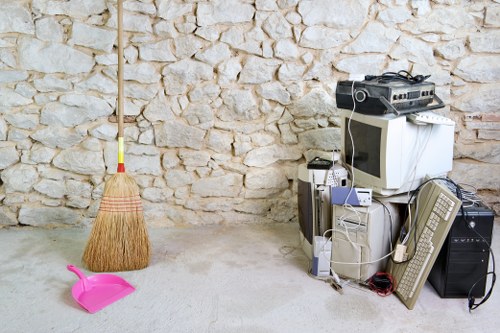 Various types of waste collected for recycling in Maida Vale