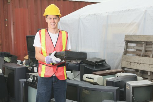 Advanced waste management equipment in use